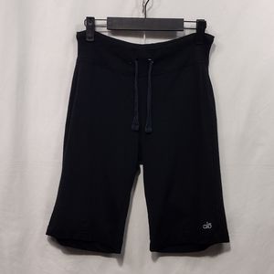 Alo Coolfit Athletic Shorts Women's XS Black Sporty Jogging Workout Summer